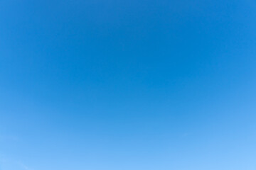 Beautiful blue sky without clouds in the morning or evening is used natural background texture in decorative art work