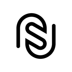 Letter FS or FF monogram logo