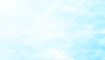 Colorful Blue Geometric Shape Pattern Background. Technology Banner. Vector Illustration. Abstract Business Wallpaper