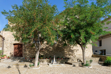 A street in Colobraro, a village in the Basilicata region of Italy.