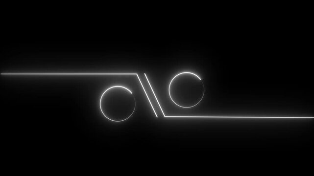 Abstract vs icon isolated animation on background.