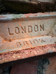 Single brick with logo 'London brick'