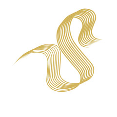 Naklejka premium Decorative Gold Line 