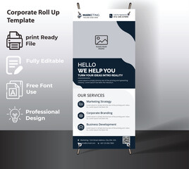 Naklejka premium Corporate Rollup Banner