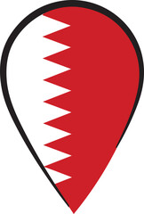 Bahrain Flag Pin