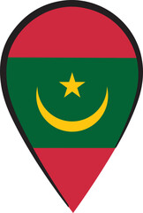 Mauritanian Flag Pin