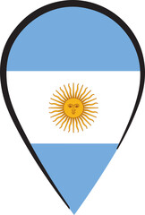 Argentinian Flag Pin