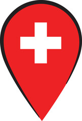 Swiss Flag Pin