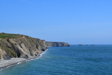 The Copper Coast, UNESCO Global Geopark. Annestown Beach, Co. Waterford. Ireland