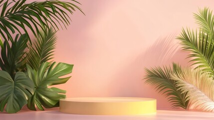 image of advertisement background. with podium for product 