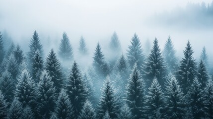 Misty Forest at Dawn