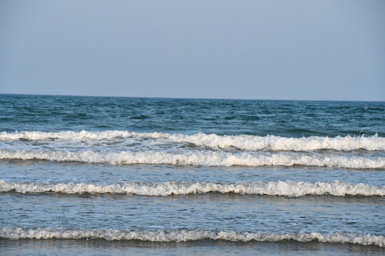 Waves on the Clonea Beach, Clonea, Dungarvan, Co. Waterford, Ireland