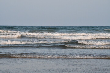Waves on the Clonea Beach, Clonea, Dungarvan, Co. Waterford, Ireland