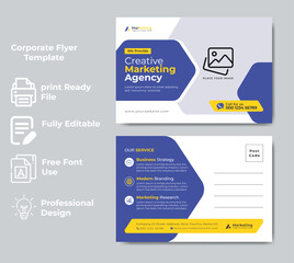 Creative Postcard Design Corporate Template