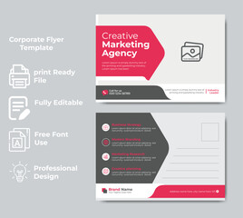 Creative Postcard Design Corporate Template