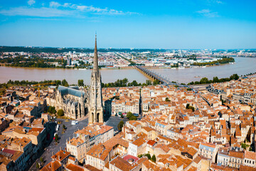Bordeaux aerial panoramic view, France