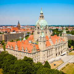 Obraz premium New Town Hall in Hannover