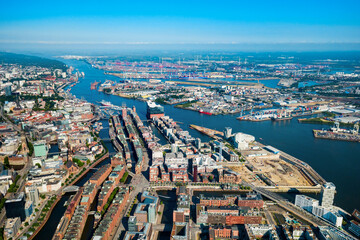 Obraz premium Hamburg city centre view, Germany