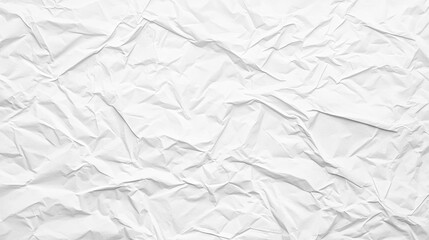 Naklejka premium Crumpled White Paper Texture Background