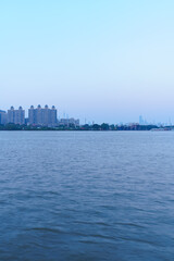 Tall Buildings in Riverside City on the Pearl River Bank, Guangzhou