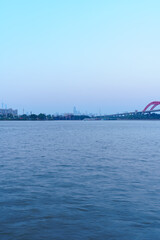 Obraz premium Tall Buildings in Riverside City on the Pearl River Bank, Guangzhou