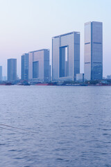 Tall Buildings in Riverside City on the Pearl River Bank, Guangzhou