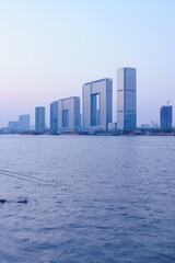 Tall Buildings in Riverside City on the Pearl River Bank, Guangzhou