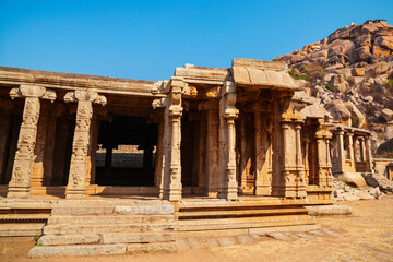 Fototapeta premium Hampi Vijayanagara Empire monuments, India