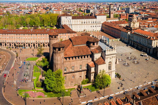Castle Square aerial view, Turin
