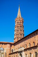Fototapeta premium Basilica Saint Sernin church, Toulouse