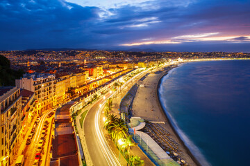 Fototapeta premium Nice aerial panoramic view, France