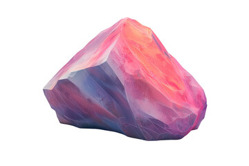 Fototapeta premium Vibrant, multifaceted gemstone with purple, pink, and blue hues. Perfect for jewelry design, geology studies, and artistic inspiration.