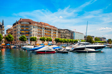 Geneva panoramic view in Switzerland