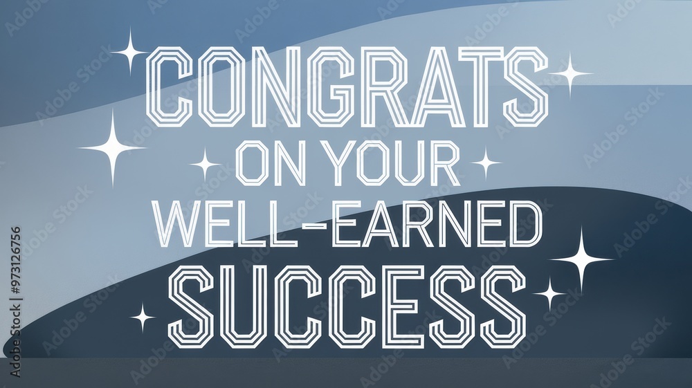 Canvas Prints Celebratory Graphic: Congrats on Your Well-Earned Success