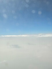 Beautiful Panorama seen from the Airplane