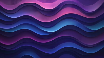 Fototapeta premium Abstract Wavy Background with Purple and Blue Gradient