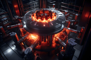 photo of a fusion reactor fusion type reactor, photo of a fusion reactor