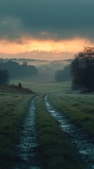 Obraz premium Tranquil Cliffside Serenity: Soft Sandy Beach and Gentle Waves Under a Clear Sky