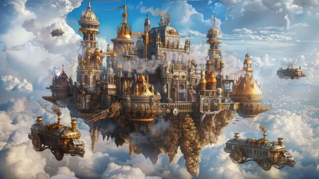Floating City in the Clouds