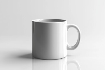Fototapeta premium Coffee Mug Mockup on Isolated Background created with Generative AI