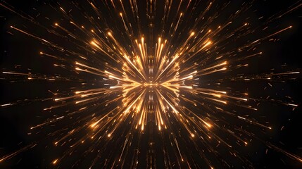 Starburst Fireworks: A stunning starburst fireworks display, representing celebration and festivity. 
