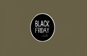 Black Friday written text. Sale banner.