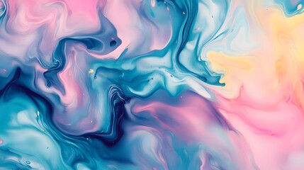 Colorful Waves Oil Painting, Abstract Image, Texture, Pattern Background, Wallpaper, Cover and Screen for Smartphone, PC, Laptop, 9:16 and 16:9 Format