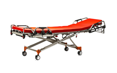 Ambulance stretcher isolated on white or transparent background