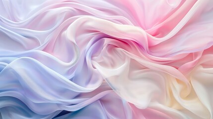 Obraz premium Soft gradient waves in pastel colors for cosmetics product Close-up photo with clean background