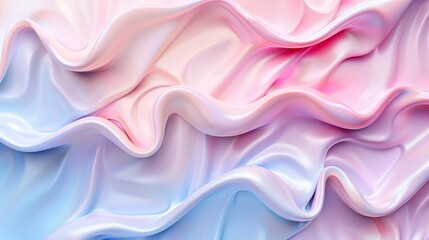 Obraz premium Soft gradient waves in pastel colors for cosmetics product Close-up photo with clean background