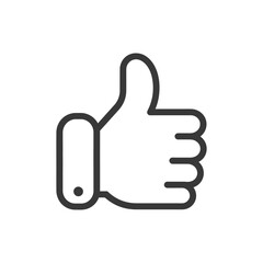 Obraz premium A simple line drawing of a hand giving a thumbs up gesture
