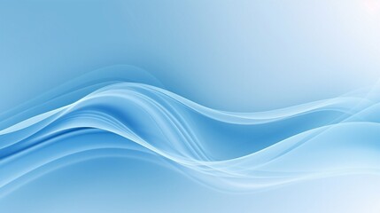Fototapeta premium Cold blue air currents. Abstract light air effect, wind, and streams of fresh breeze. 