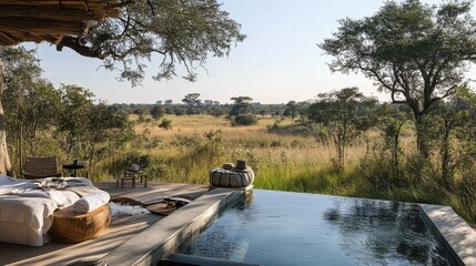 Luxurious Lodge with Scenic View in Nature