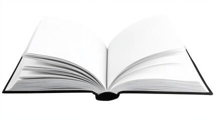 Obraz premium Open book, blank white pages,